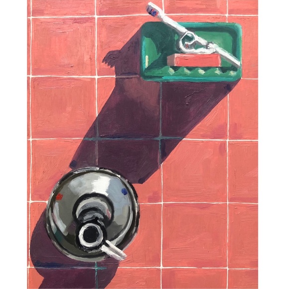 Other - 11x14 Oil Painting Shower Still Life Original Art